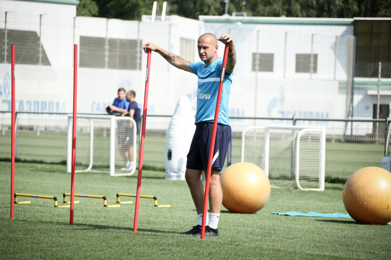 Тренировка «Зенита» перед матчем за Олимп-Суперкубок России