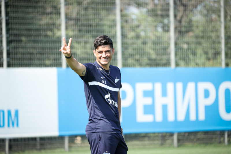 Тренировка «Зенита» перед матчем за Олимп-Суперкубок России