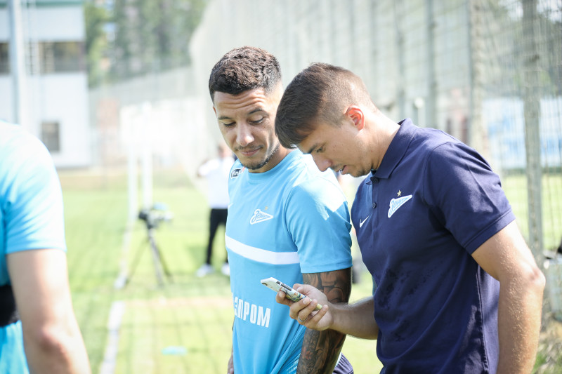 Тренировка «Зенита» перед матчем за Олимп-Суперкубок России