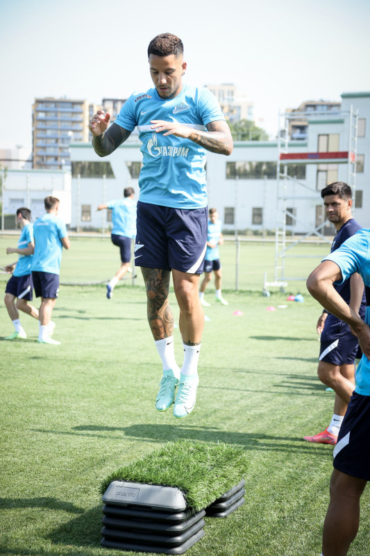 Тренировка «Зенита» перед матчем за Олимп-Суперкубок России