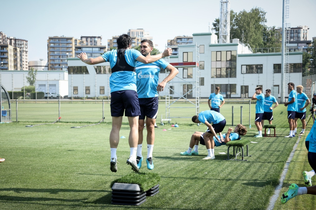 Тренировка «Зенита» перед матчем за Олимп-Суперкубок России