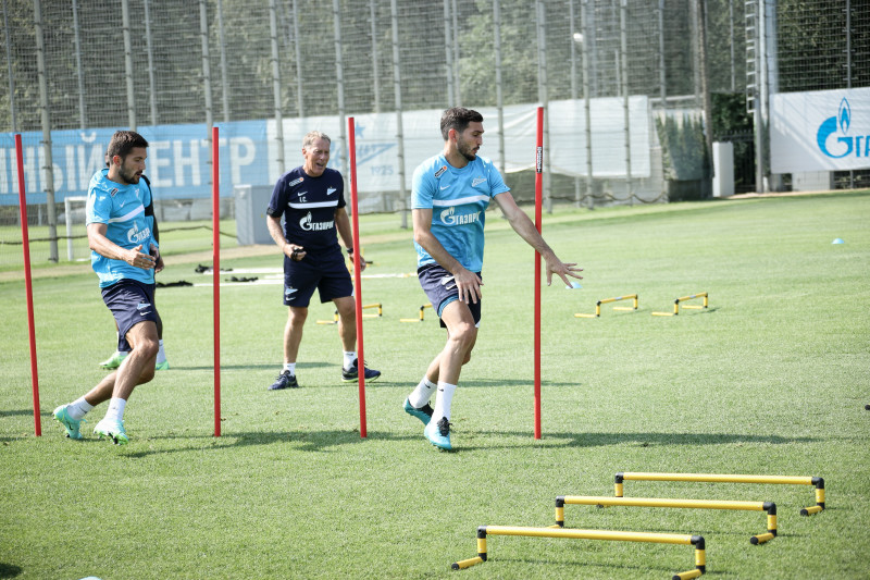 Тренировка «Зенита» перед матчем за Олимп-Суперкубок России