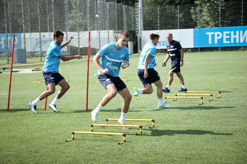 Тренировка «Зенита» перед матчем за Олимп-Суперкубок России