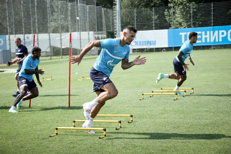 Тренировка «Зенита» перед матчем за Олимп-Суперкубок России