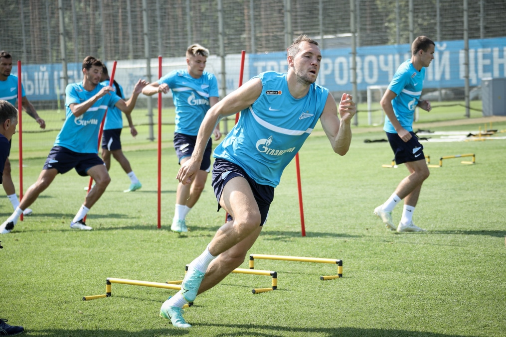Тренировка «Зенита» перед матчем за Олимп-Суперкубок России