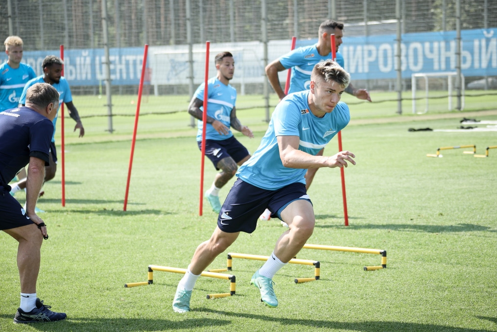 Тренировка «Зенита» перед матчем за Олимп-Суперкубок России