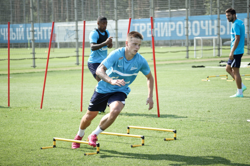 Тренировка «Зенита» перед матчем за Олимп-Суперкубок России