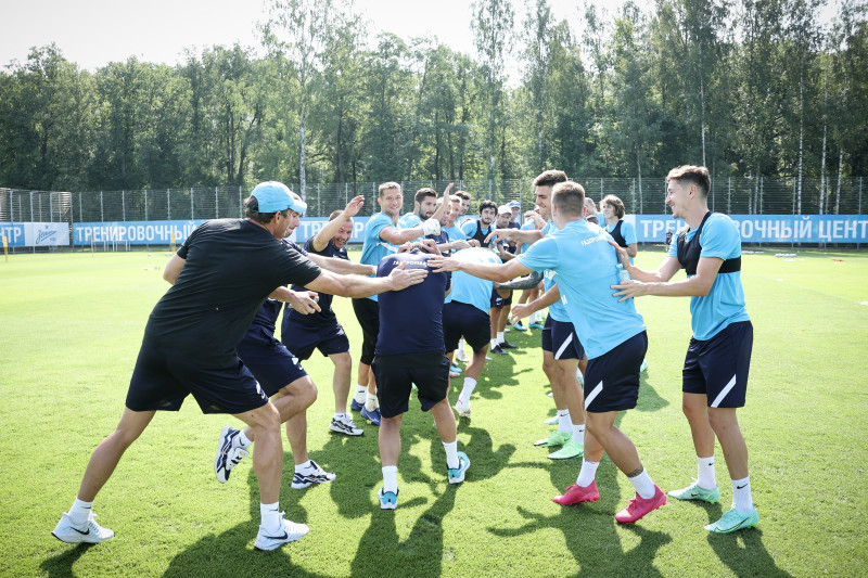 Тренировка «Зенита» перед матчем за Олимп-Суперкубок России