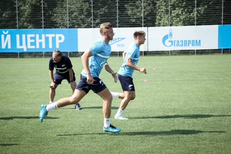 Тренировка «Зенита» перед матчем за Олимп-Суперкубок России