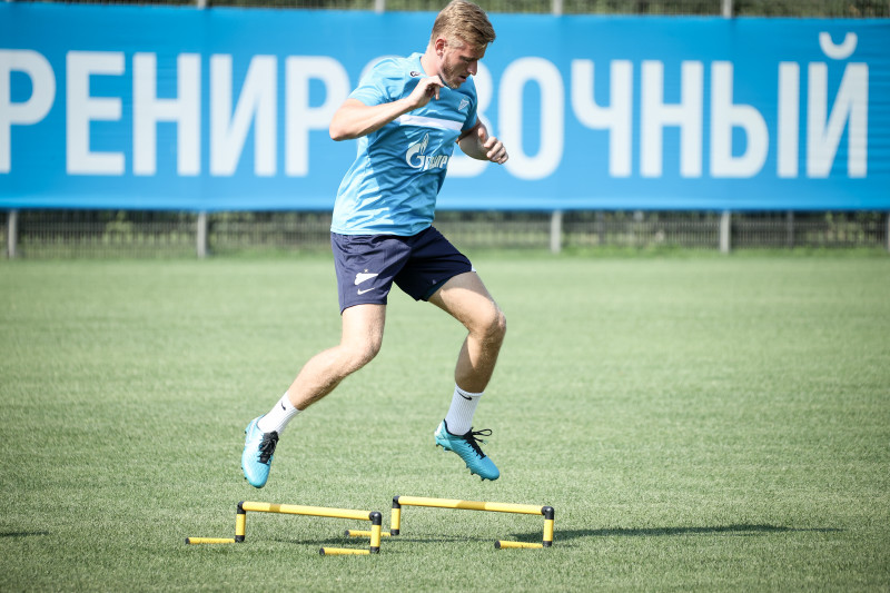 Тренировка «Зенита» перед матчем за Олимп-Суперкубок России