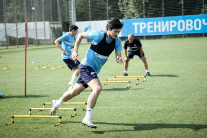 Тренировка «Зенита» перед матчем за Олимп-Суперкубок России