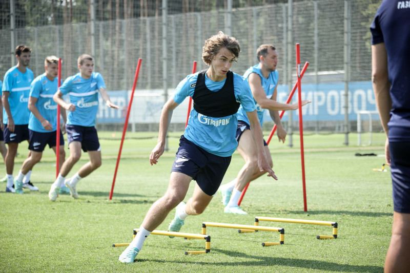 Тренировка «Зенита» перед матчем за Олимп-Суперкубок России