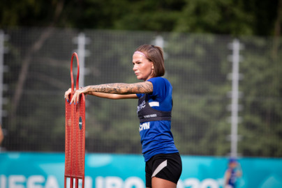 Тренировка женской команды «Зенит» перед матчем с «Енисеем»