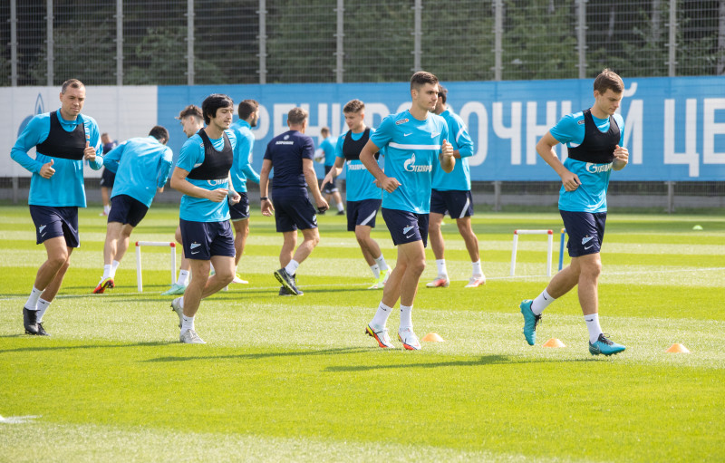 Тренировка «Зенита» перед матчем с «Локомотивом»