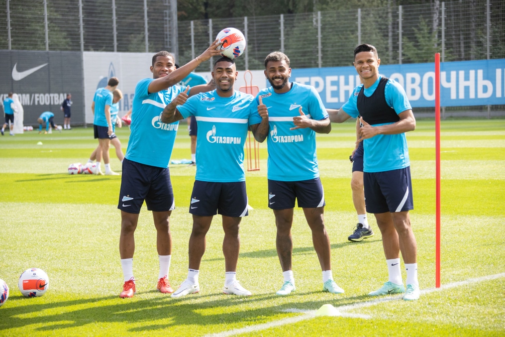 Тренировка «Зенита» перед матчем с «Локомотивом»