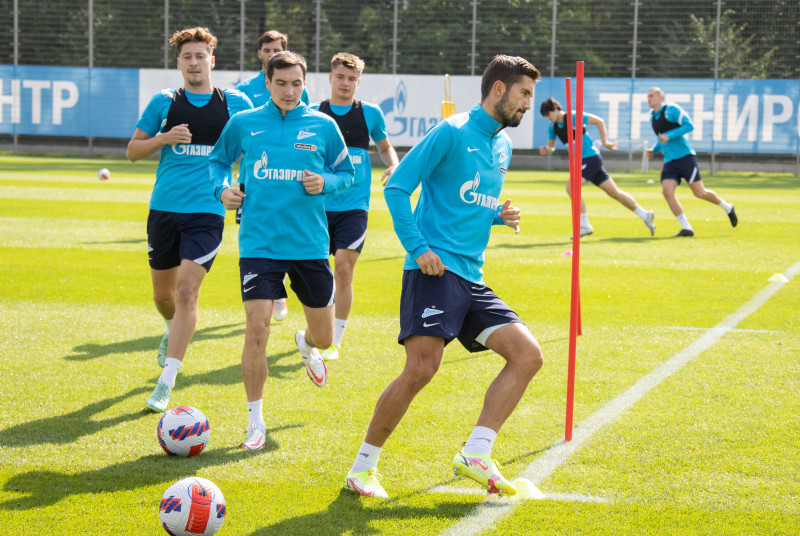 Тренировка «Зенита» перед матчем с «Локомотивом»