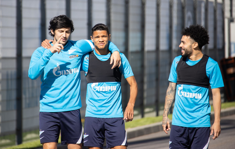 Тренировка «Зенита» перед матчем с «Уфой»