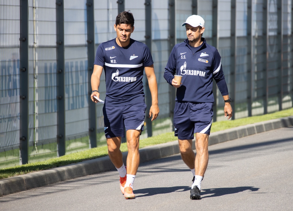 Тренировка «Зенита» перед матчем с «Уфой»