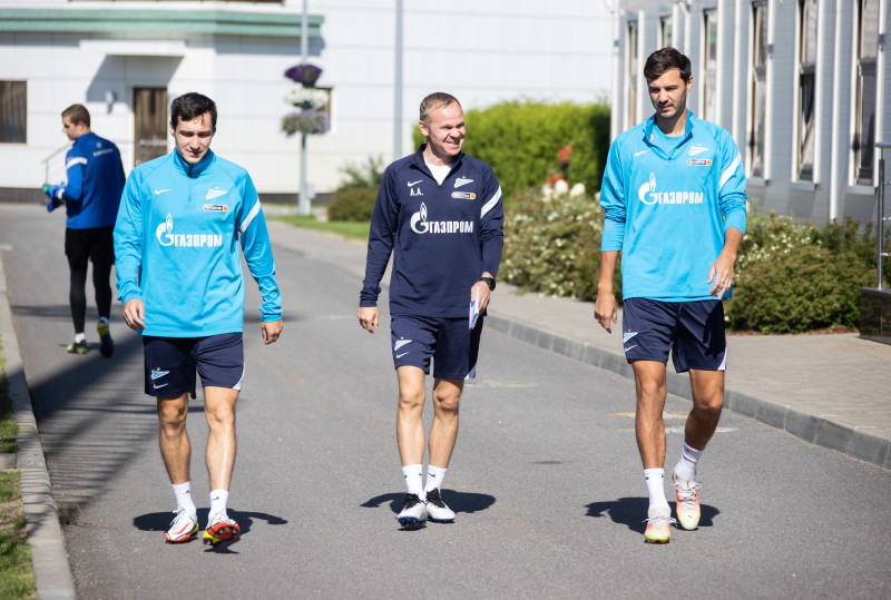 Тренировка «Зенита» перед матчем с «Уфой»