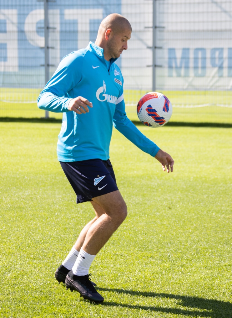 Тренировка «Зенита» перед матчем с «Уфой»