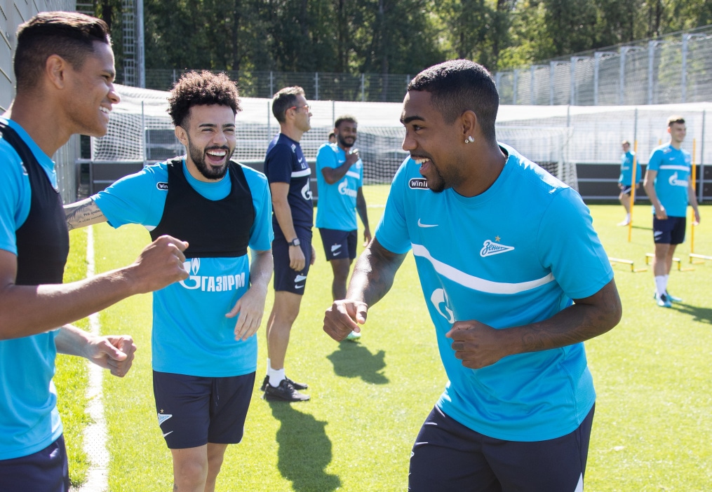 Тренировка «Зенита» перед матчем с «Уфой»