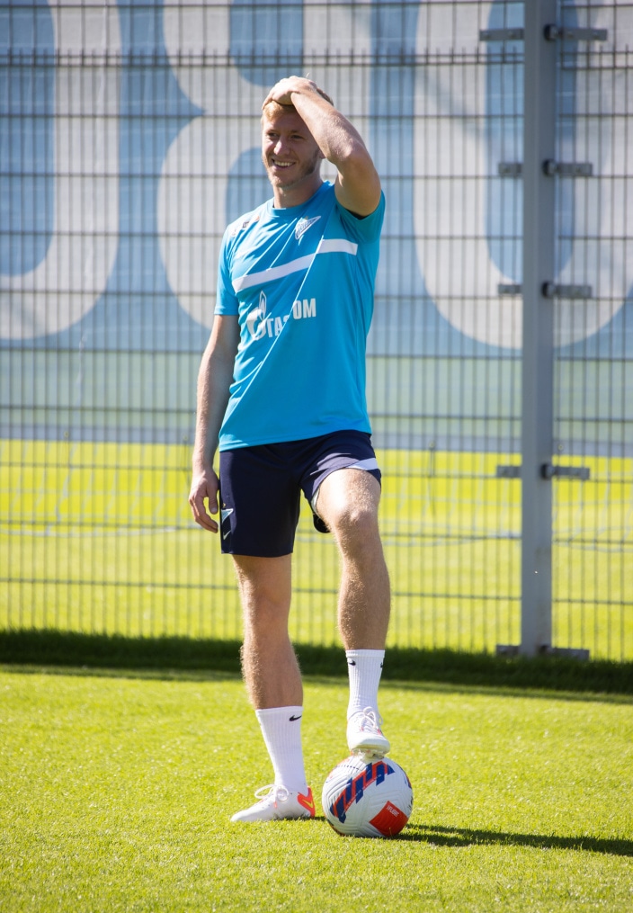 Тренировка «Зенита» перед матчем с «Уфой»