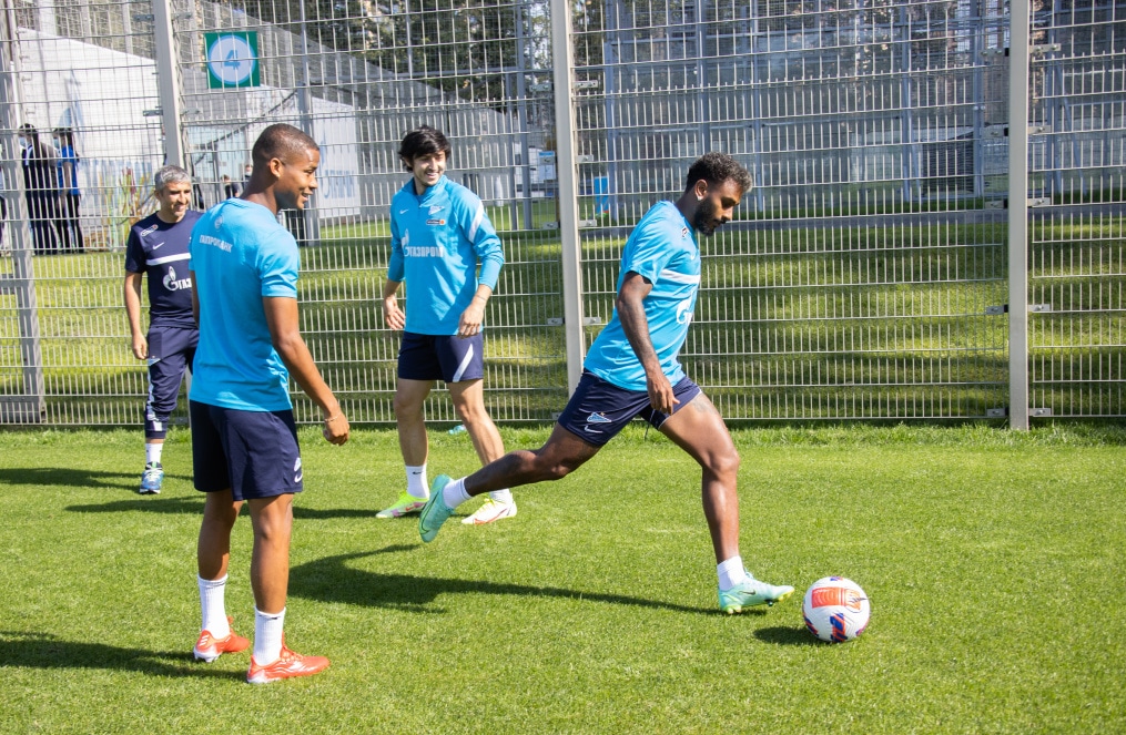 Тренировка «Зенита» перед матчем с «Уфой»