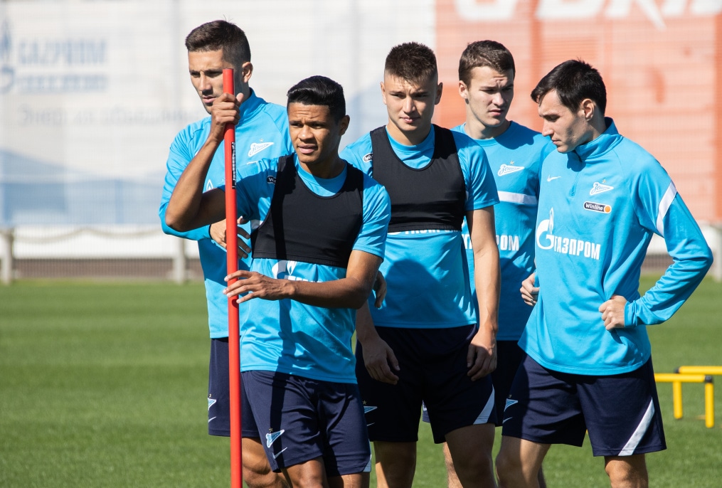Тренировка «Зенита» перед матчем с «Уфой»