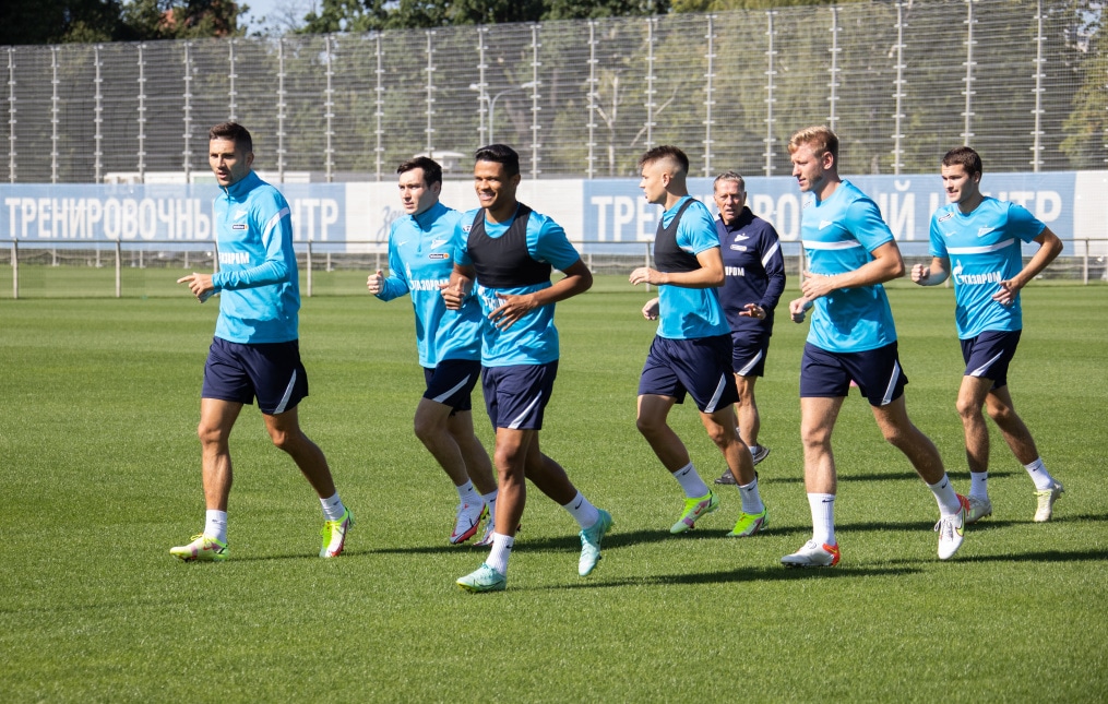 Тренировка «Зенита» перед матчем с «Уфой»