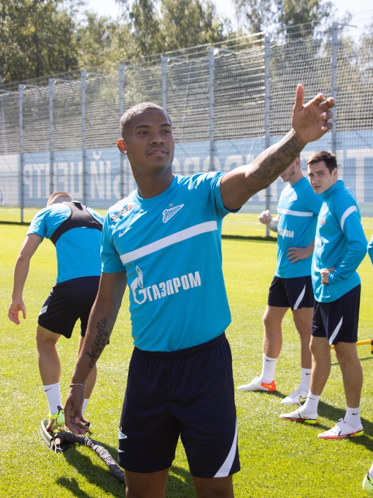 Тренировка «Зенита» перед матчем с «Уфой»