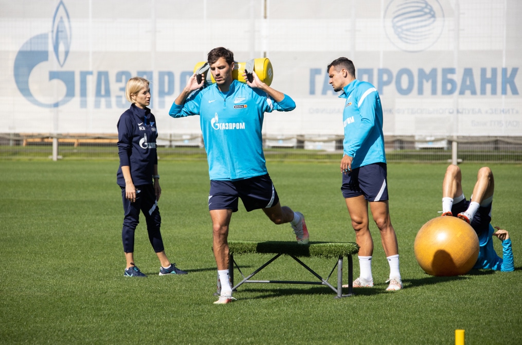 Тренировка «Зенита» перед матчем с «Уфой»