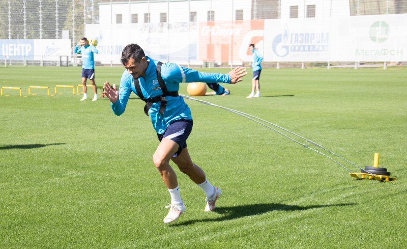 Тренировка «Зенита» перед матчем с «Уфой»