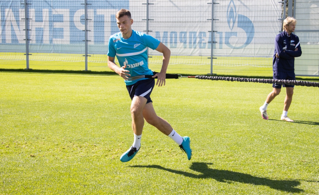 Тренировка «Зенита» перед матчем с «Уфой»