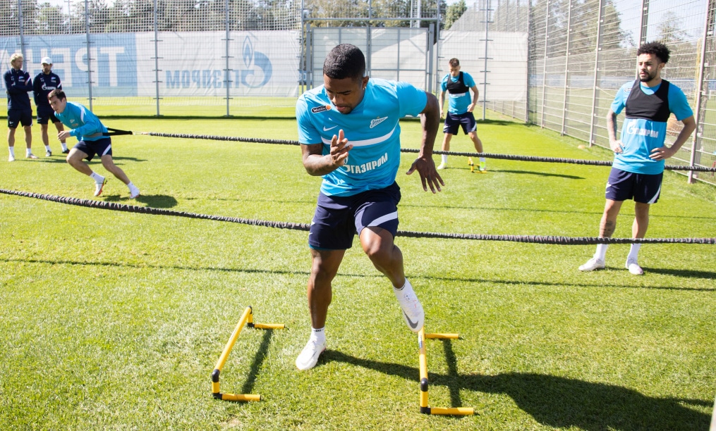 Тренировка «Зенита» перед матчем с «Уфой»
