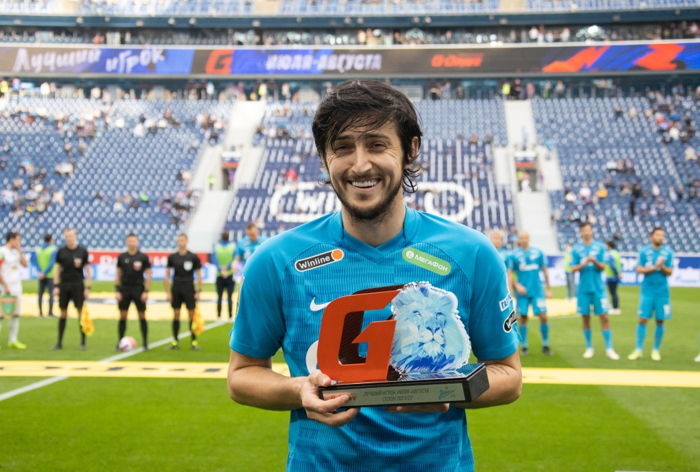 Сердар Азмун, лучший игрок июля-августа по версии «G-Drive»