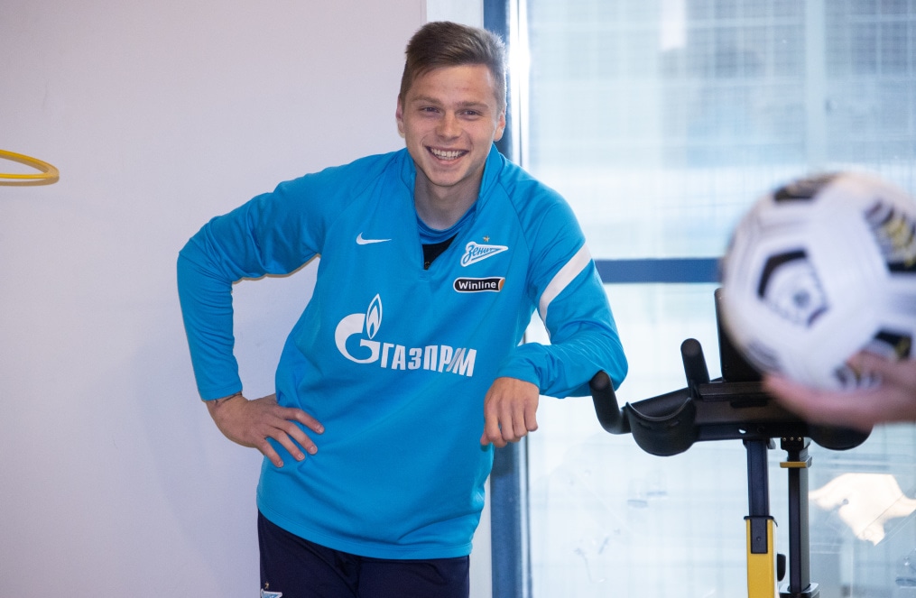 Тренировка «Зенита» перед матчем со «Спартаком»