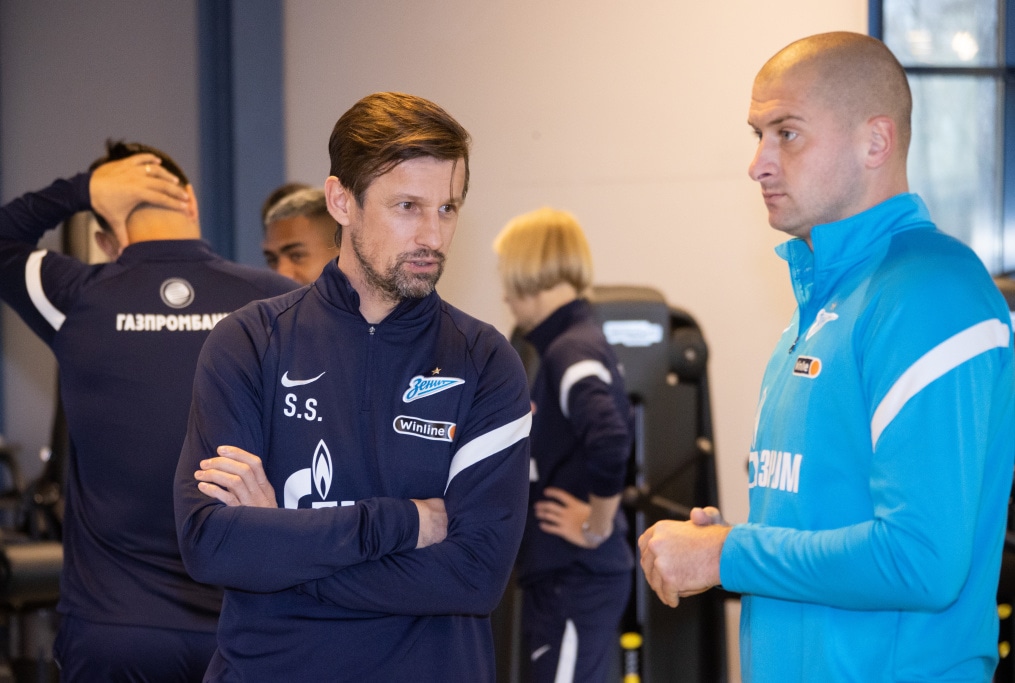 Тренировка «Зенита» перед матчем со «Спартаком»