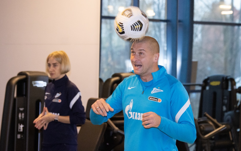 Тренировка «Зенита» перед матчем со «Спартаком»