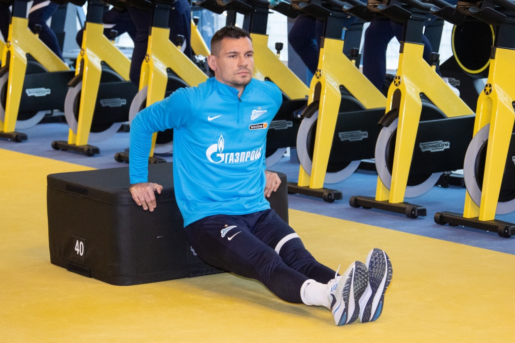 Тренировка «Зенита» перед матчем со «Спартаком»