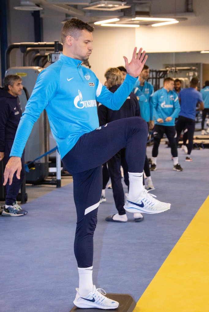 Тренировка «Зенита» перед матчем со «Спартаком»