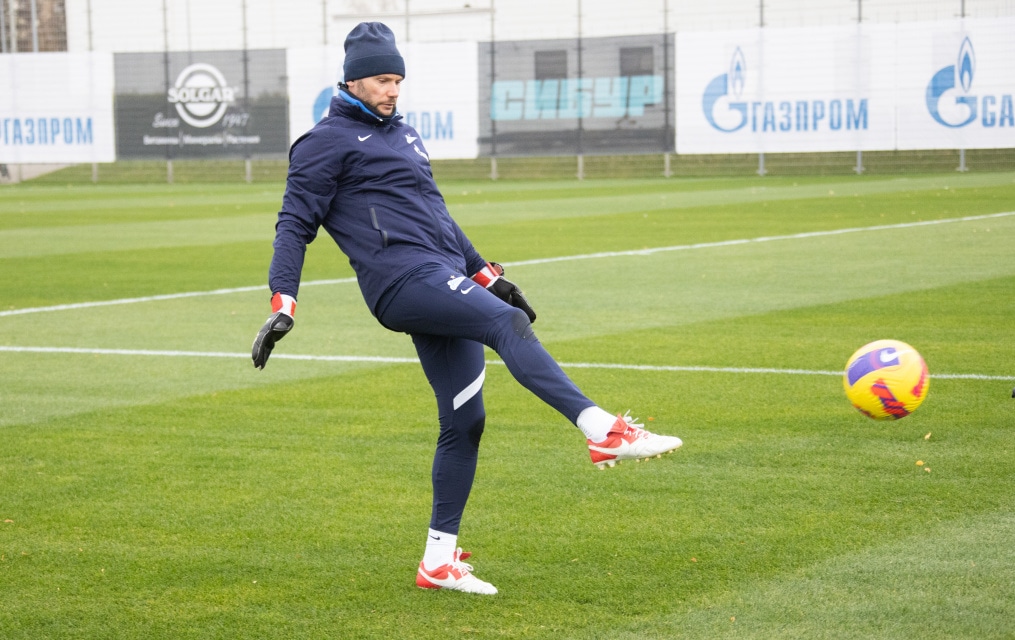 Тренировка «Зенита» перед матчем со «Спартаком»