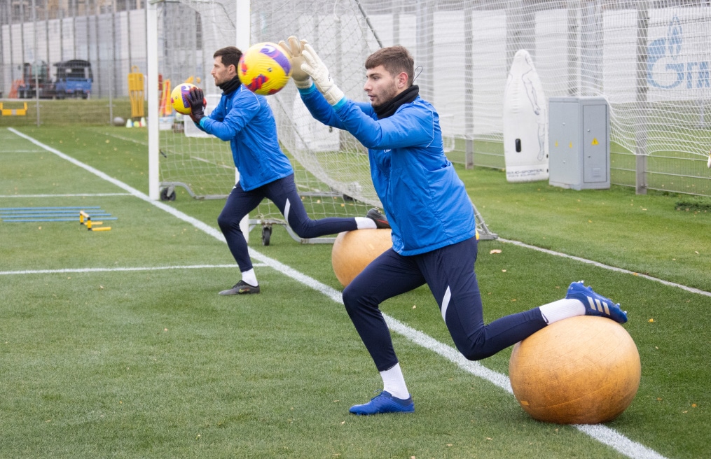 Тренировка «Зенита» перед матчем со «Спартаком»