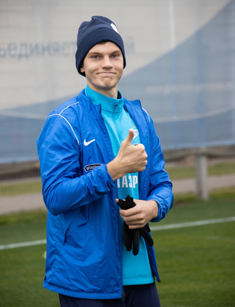 Тренировка «Зенита» перед матчем со «Спартаком»