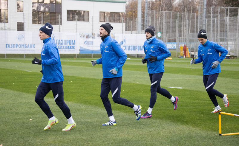 Тренировка «Зенита» перед матчем со «Спартаком»