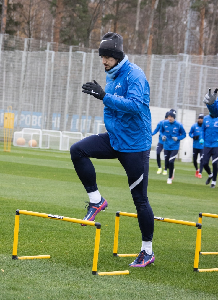 Тренировка «Зенита» перед матчем со «Спартаком»