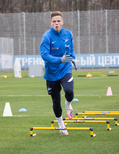 Тренировка «Зенита» перед матчем со «Спартаком»