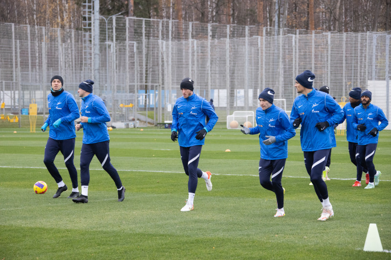 Тренировка «Зенита» перед матчем со «Спартаком»