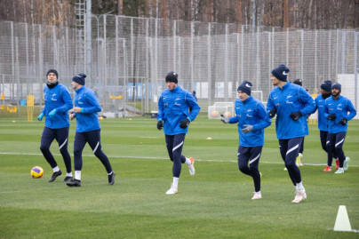 Тренировка «Зенита» перед матчем со «Спартаком»