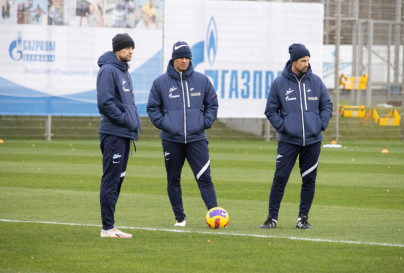 Тренировка «Зенита» перед матчем со «Спартаком»