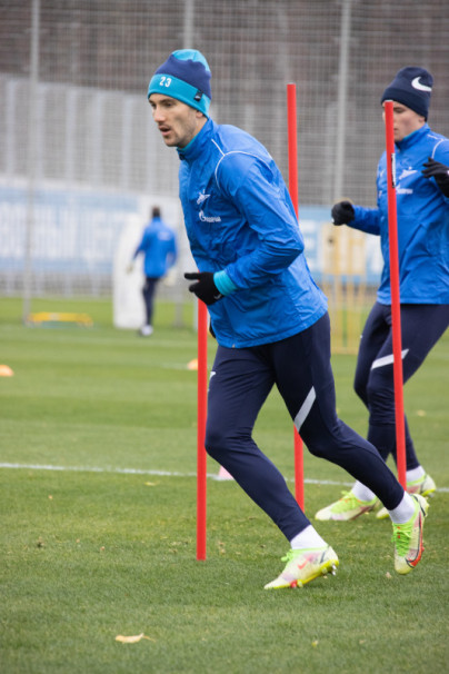 Тренировка «Зенита» перед матчем со «Спартаком»